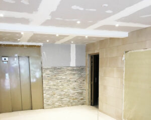 Areha - Entreprise Generale de Batiment - Realisations - rénovation hall d'immeuble - pose de carrelage