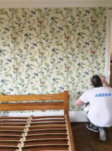 Areha - Entreprise Generale de Batiment - Realisations - pose de papier peint
