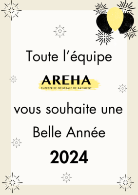 Toute l'équipe Areha vous souhaite une Belle année 2024